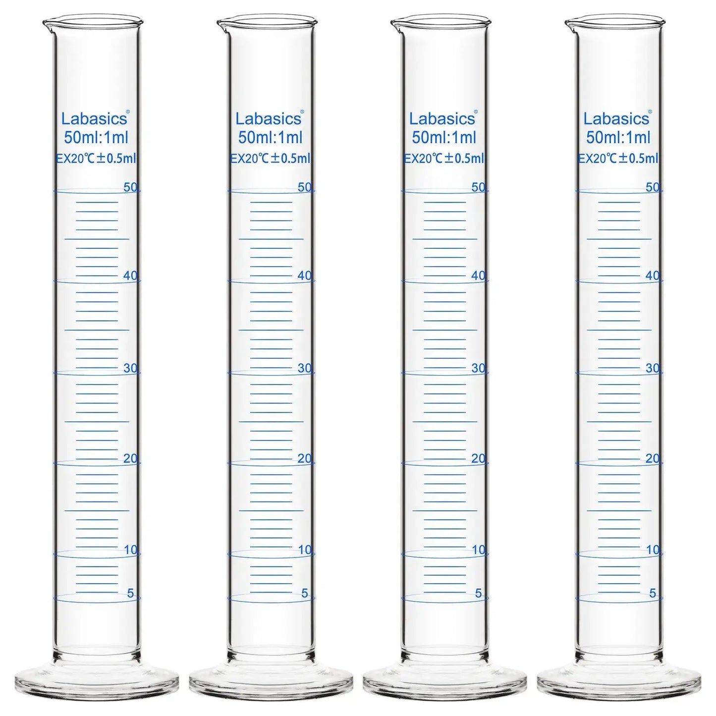 Measuring Cylinder,10-250 mL, 4 Packs Labasics
