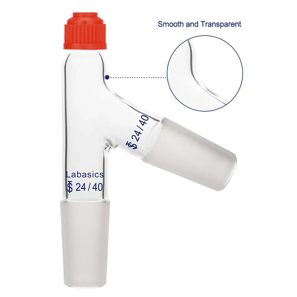 3 Way Distilling Thermometer Adapter, 24/40 Joints Labasics