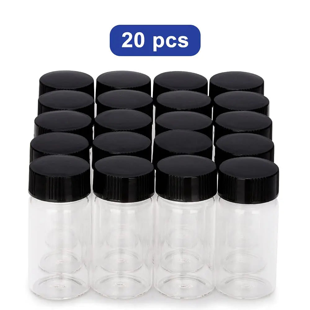 Clear Glass Liquid Sampling Vials Reagent Bottle with Cap Closure