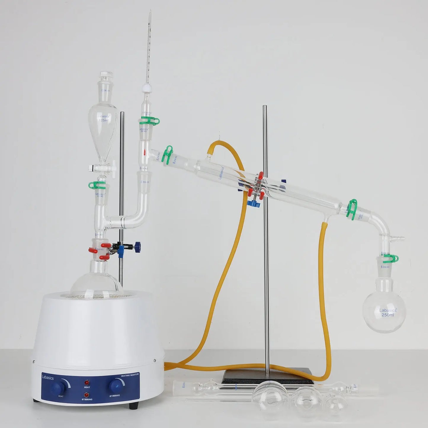 20 Pcs Borosilicate Glass Distillation Apparatus Labasics