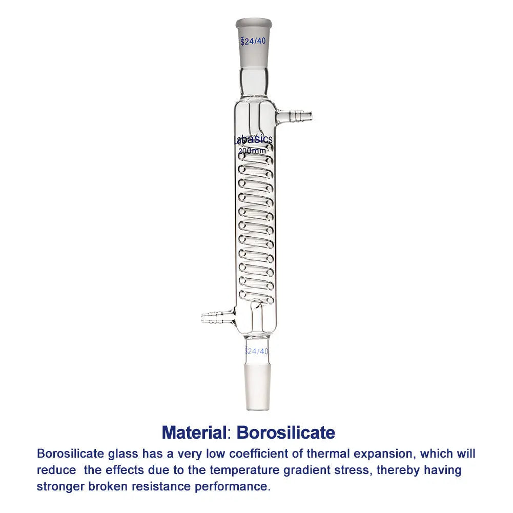 Glass Graham Condenser, 24/40 Joint Jacket Length Labasics