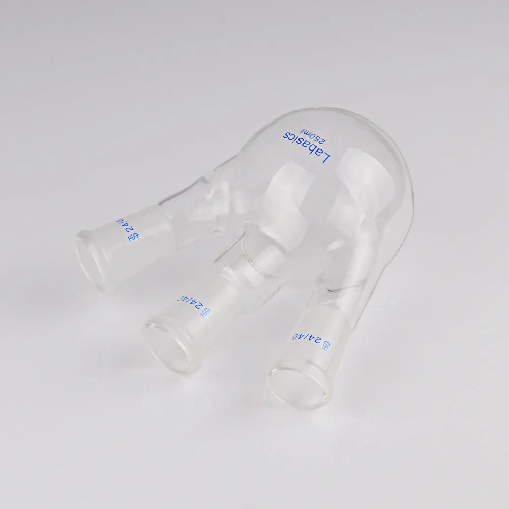 3 Neck Round Bottom Flask, 24/40 Center and Side Standard Taper Outer Joint, 50-2000 mL Labasics