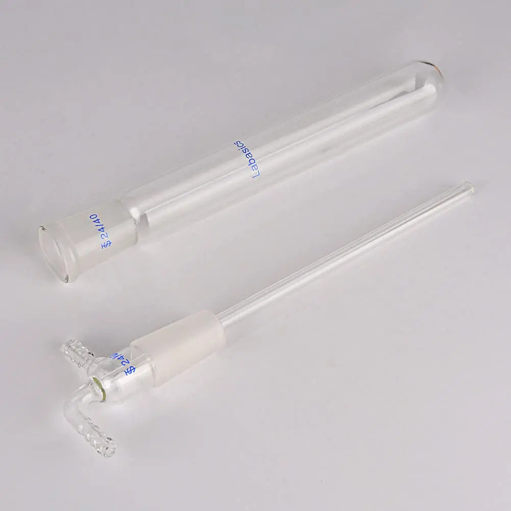 Glass Vacuum Cold Trap, 10 mm Serrated Hose, 200 mm Length Below with 24/40 Joint Labasics