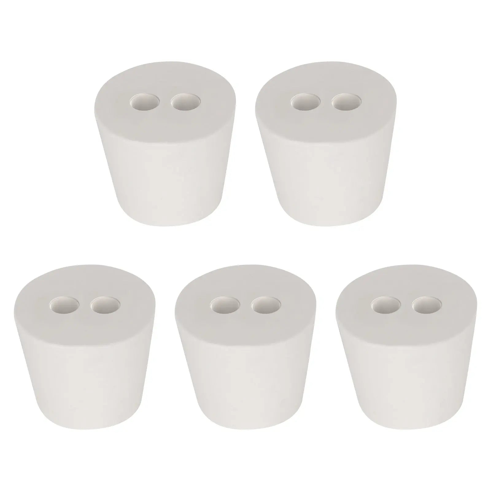 Dual-Hole Rubber Stoppers, 5 Packs Labasics