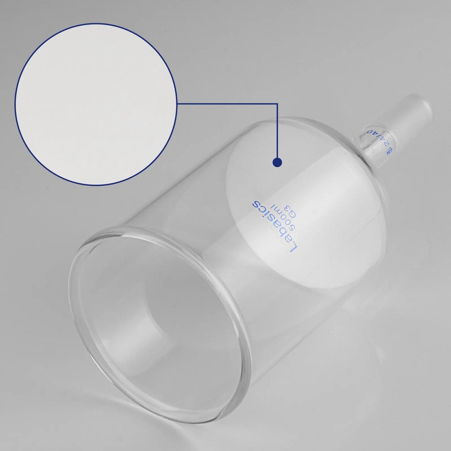 Glass Buchner Filtering Funnel with Fine Frit G3 Labasics