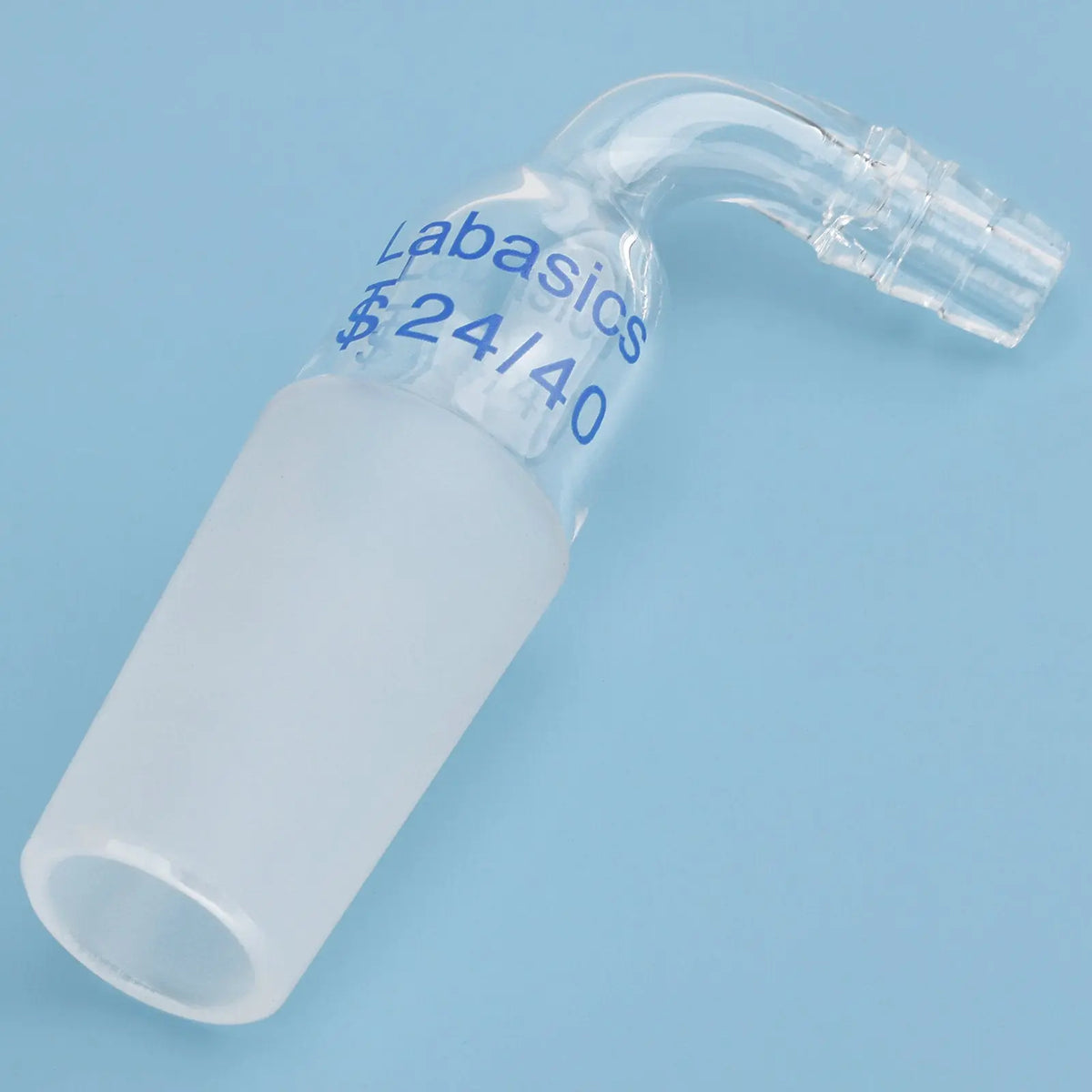 Glass Bent Inlet Adapter, Male Glass Joint Labasics