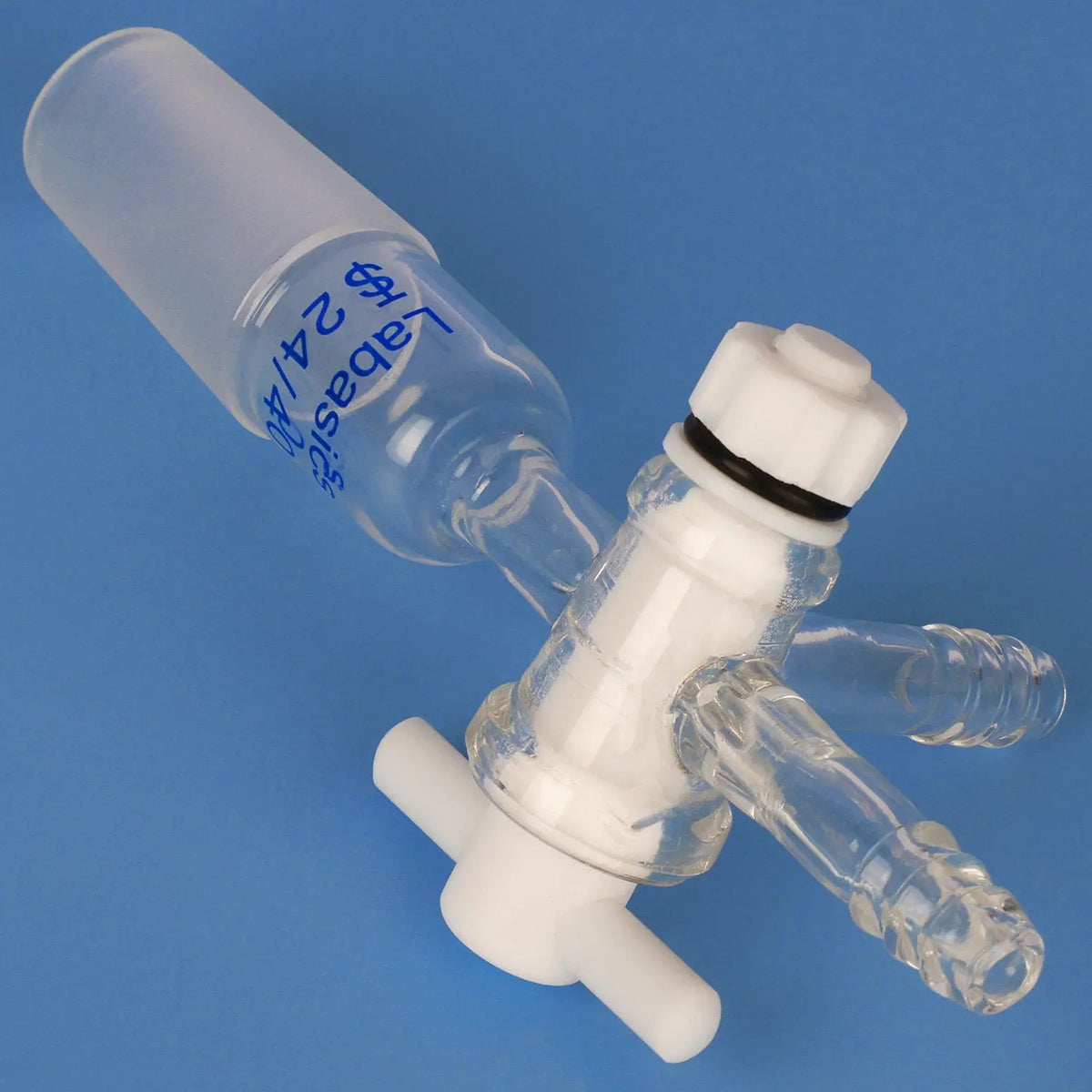 Vacuum Glass 3 Way Flow Control Adapter Labasics