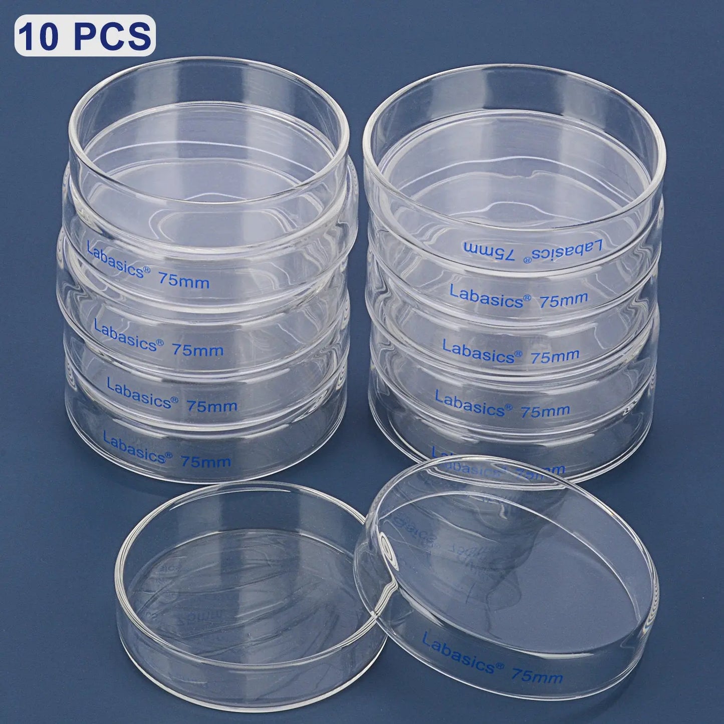 Glass Petri Dishes, 10 Packs Labasics shop