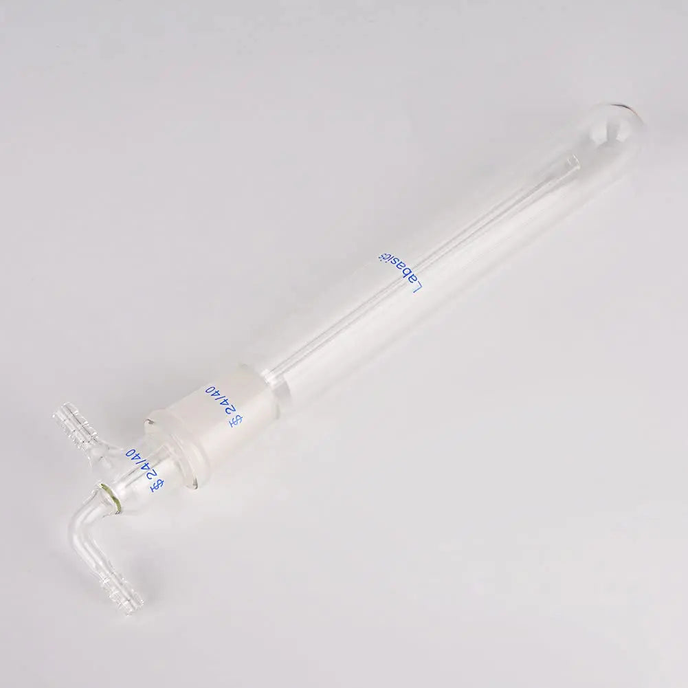 Glass Vacuum Cold Trap, 10 mm Serrated Hose, 200 mm Length Below with 24/40 Joint Labasics