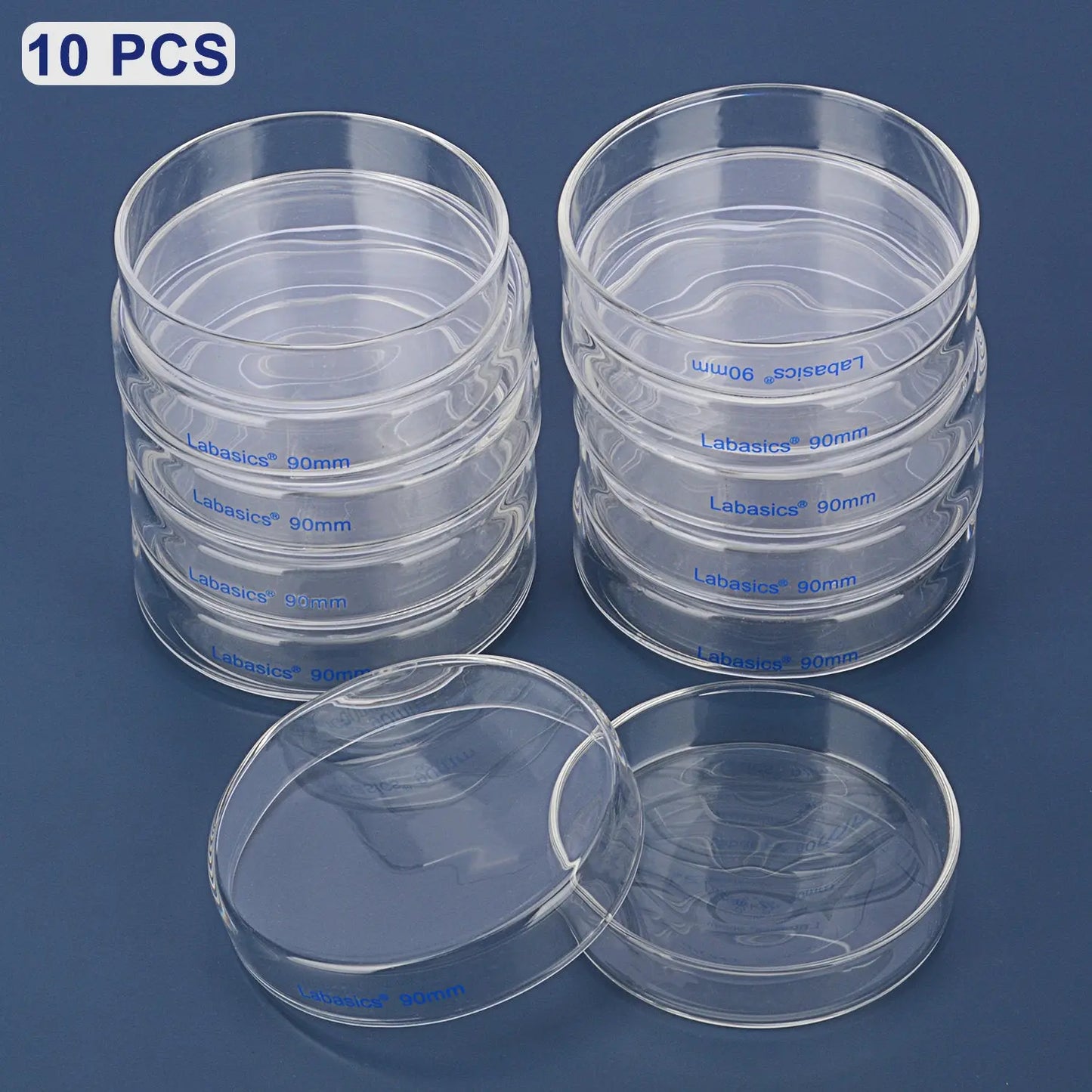 Glass Petri Dishes, 10 Packs Labasics shop
