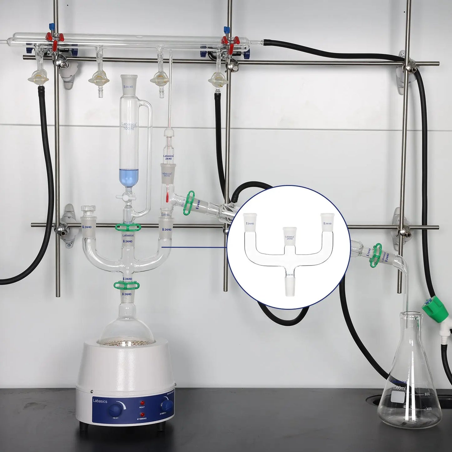 4 Way Claisen Distillation Adapter Labasics