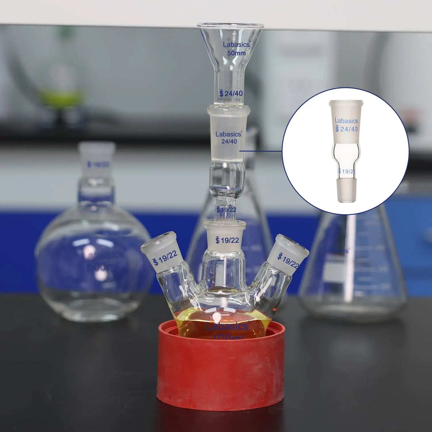 Enlarging Adapter Glass Adapter, 1 Pack Labasics