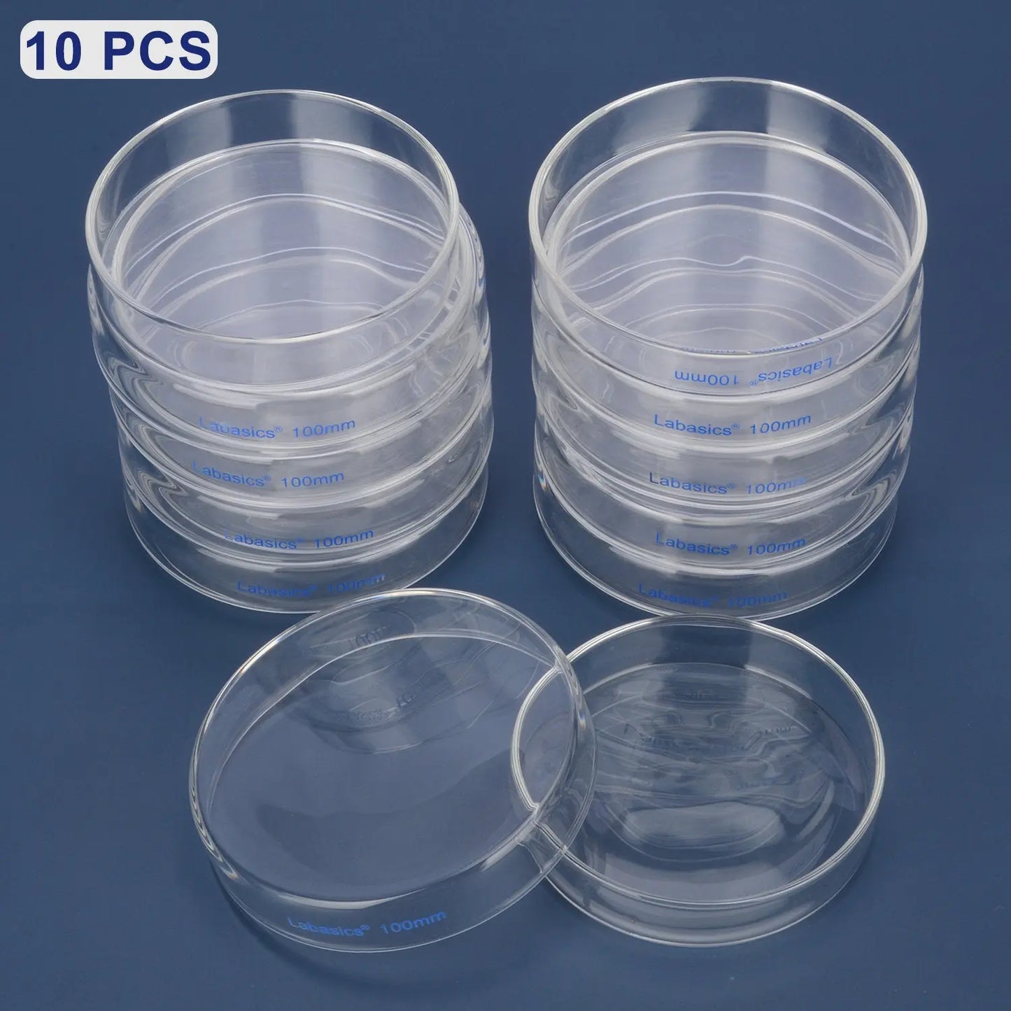 Glass Petri Dishes, 10 Packs Labasics shop