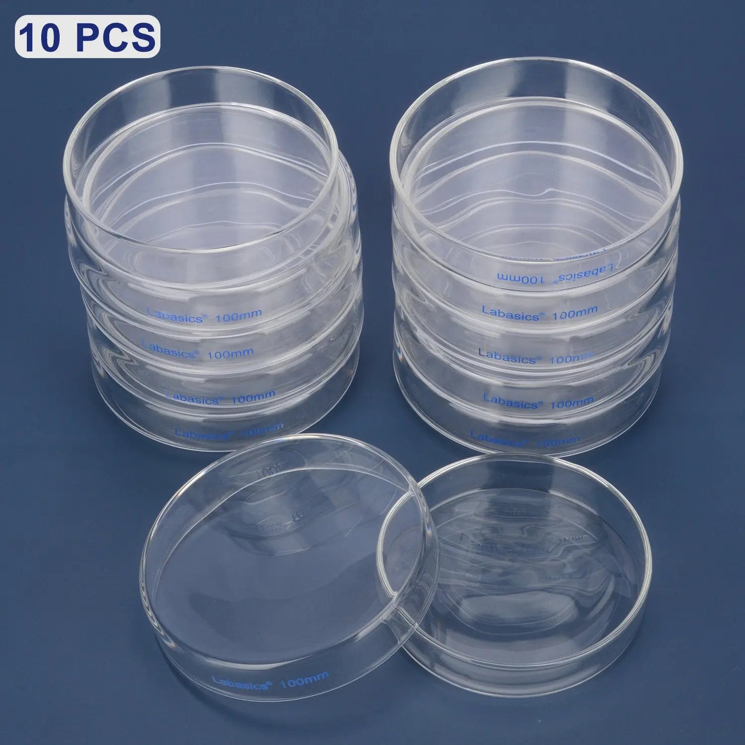 Glass Petri Dishes, 10 Packs Labasics shop