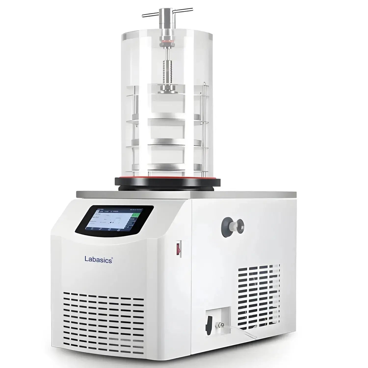 Laboratory freeze dryer with touchscreen control