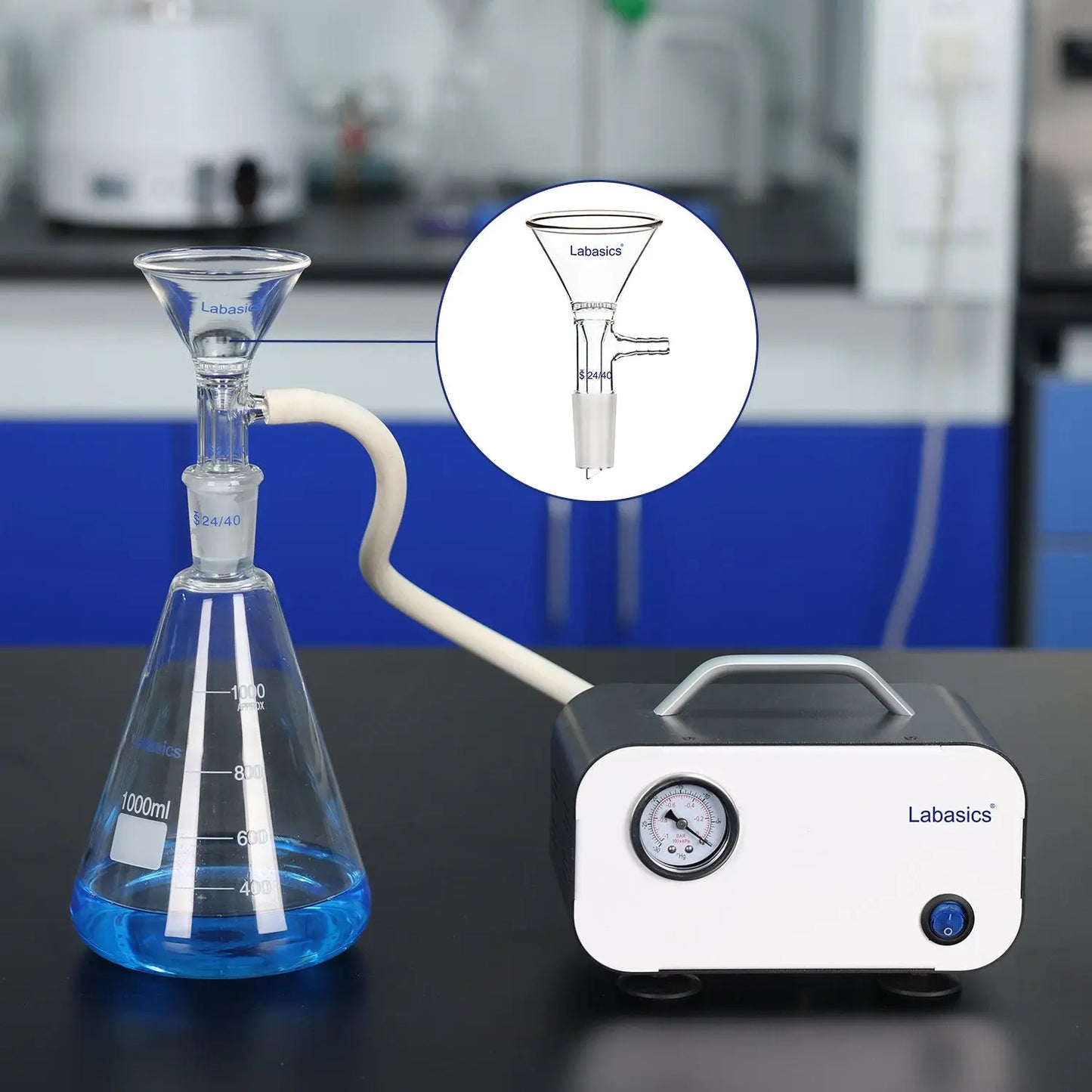 Glass Filter Funnel, 24/40 Inner Joint Labasics