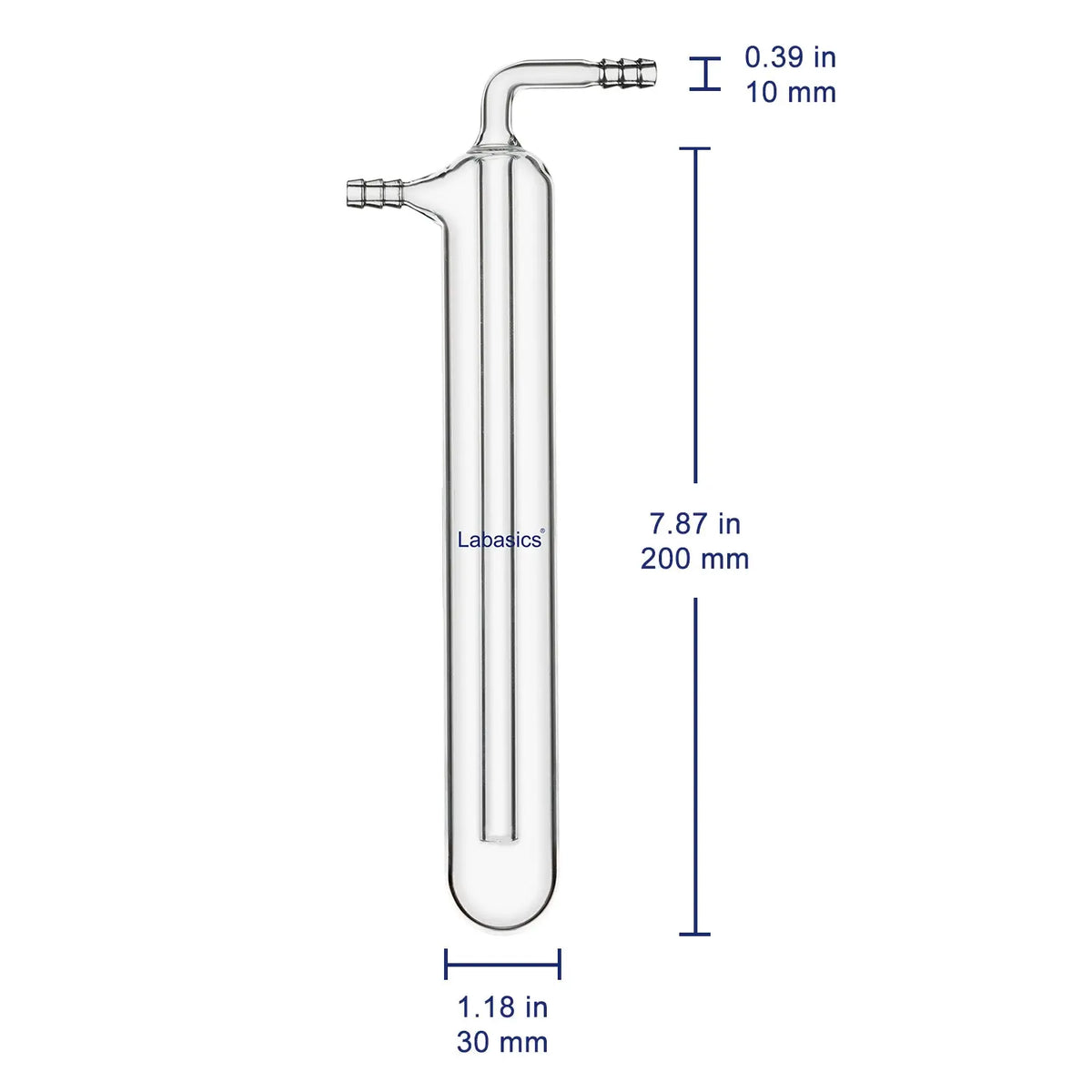 One-Piece Borosilicate Glass Vacuum Trap Labasics