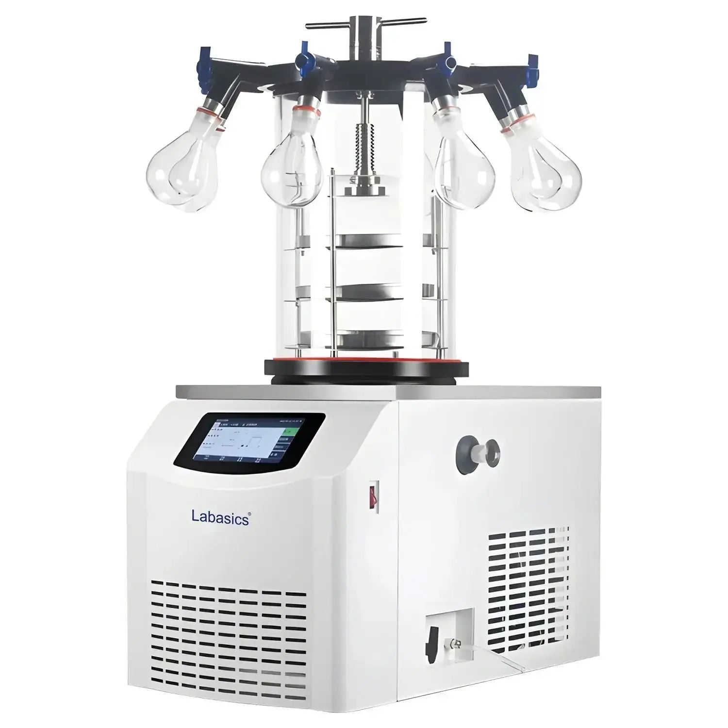 Laboratory freeze dryer with touchscreen control