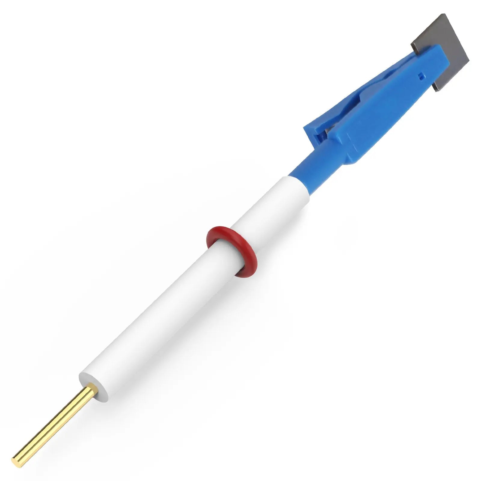 PTFE Electrode Holder, Nickel-Plated Copper Alligator Clip with Plastic Coating, Clamping Range 0.1-5 mm, Detachable Structure Labasics