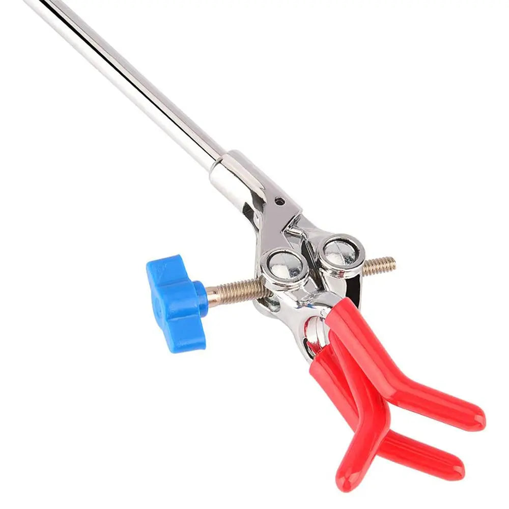 Single Adjust Extension Swivel Clamp, 18 cm Rod Lab Accessory, 3 Prong Labasics