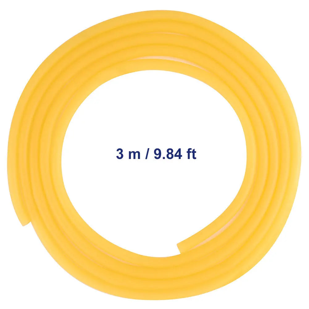 Amber Natural Rubber Tube, 3/8 inch (9 mm) OD 1/4 inch (6 mm) ID, 1/3/5 m Labasics