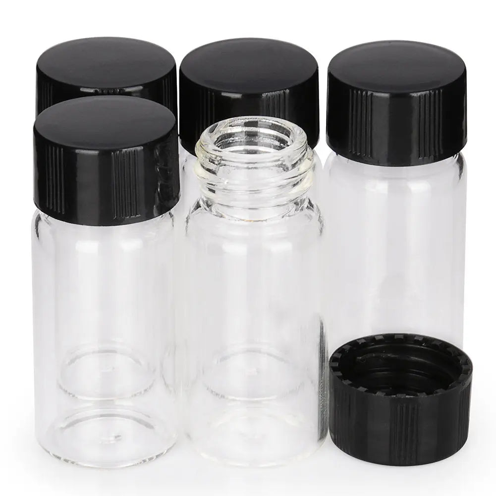 Clear Glass Liquid Sampling Vials Reagent Bottle with Cap Closure