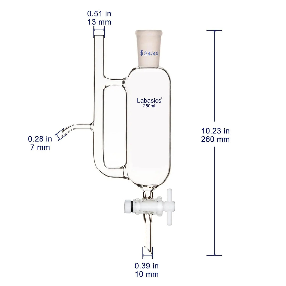 Water Oil Receiver Separator, 250 mL Labasics