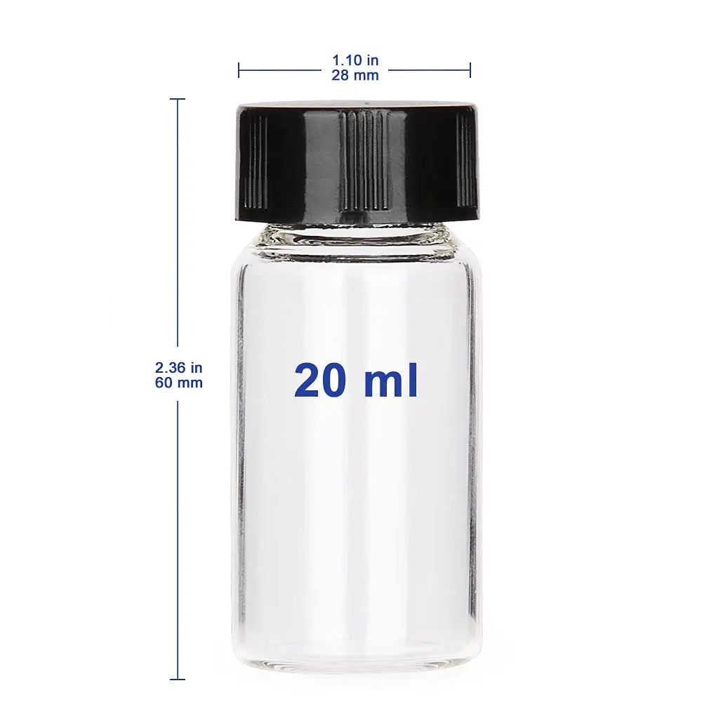 Glass Liquid Bottle, 10/20 mL Labasics