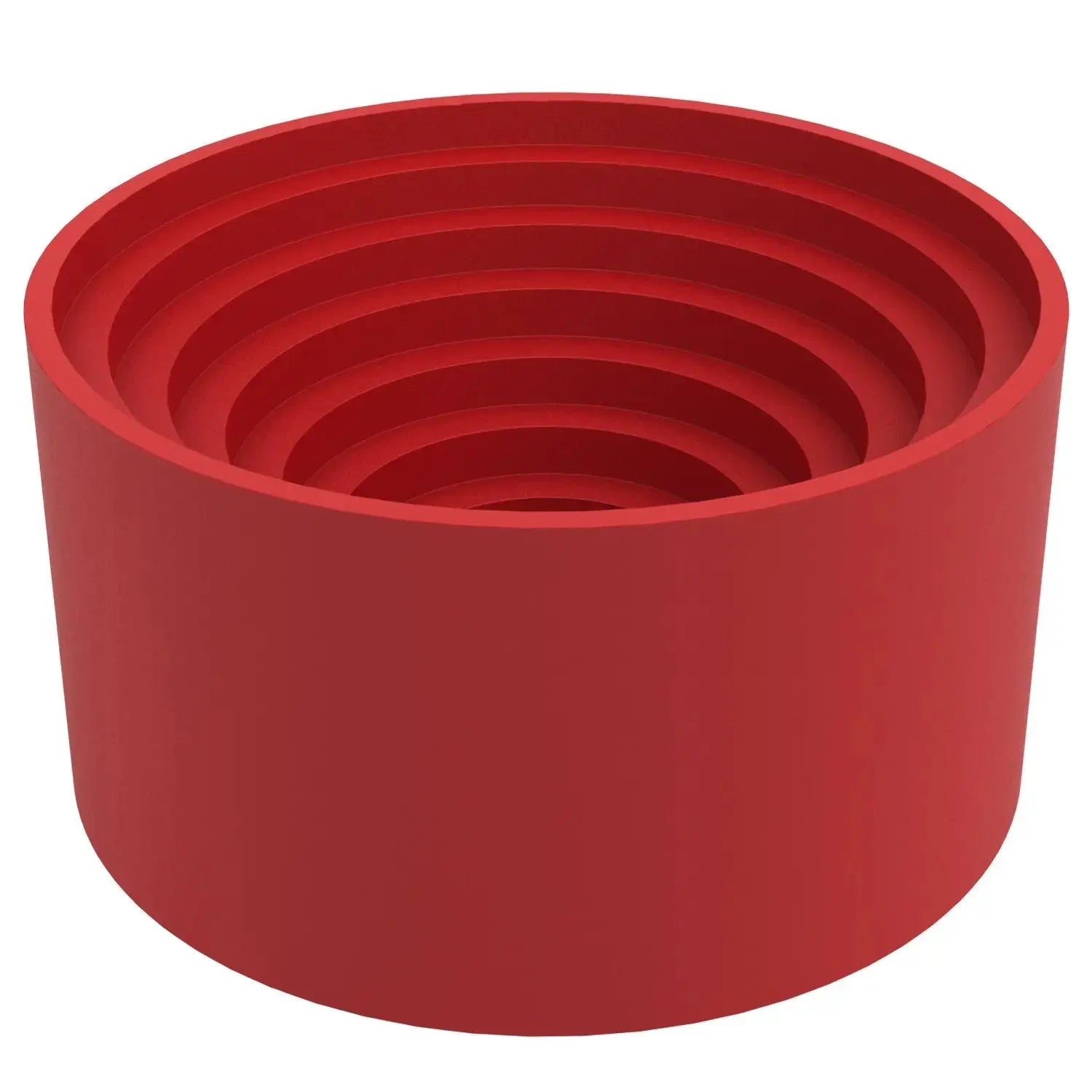 Rubber flask stand, 90 mm diameter, multi-level step design, chemical-resistant rubber material, non-slip support base for round bottom flasks up to 5 L capacity laboratory use