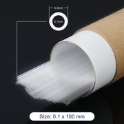 Glass Capillary Tubes, 0.1 mm ID, 0.3 mm OD, 100 mm Length, 1000 Pack