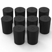 10 pack rubber stopper set, multiple sizes, airtight lab sealing plug