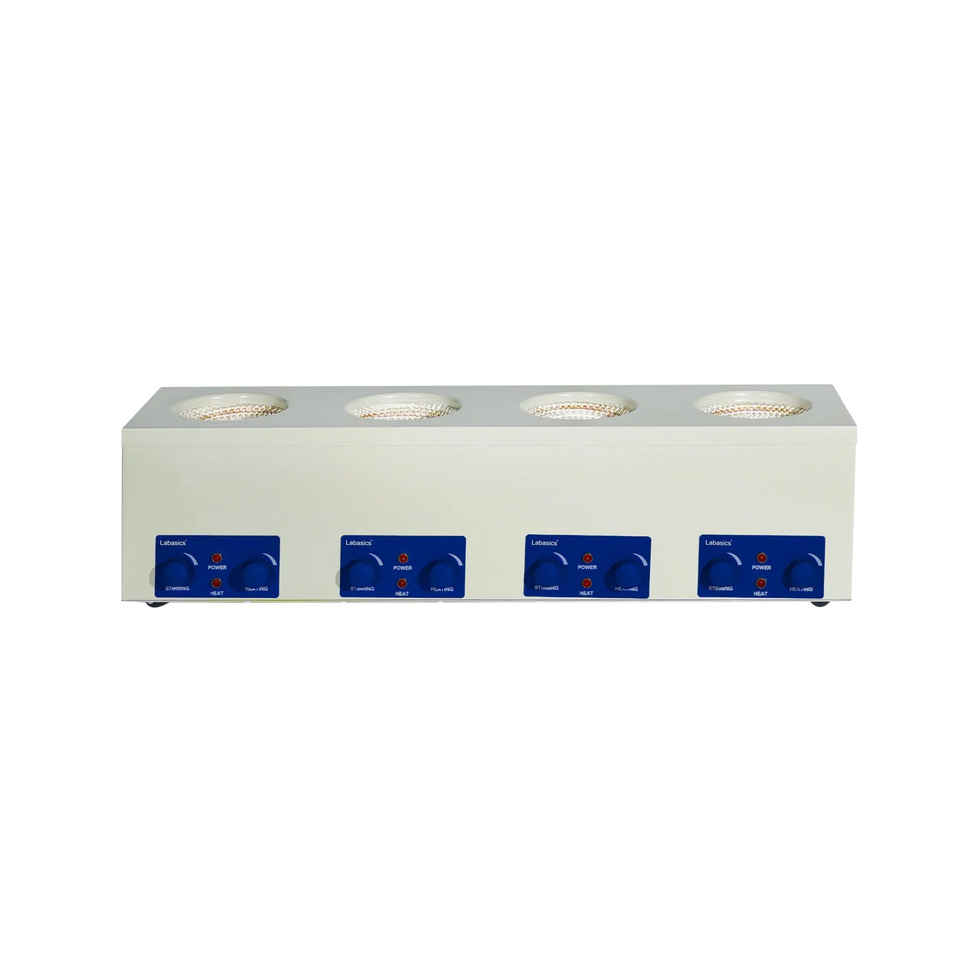 4-position heating mantle stirrer 250-1000 mL per station, 450°C max