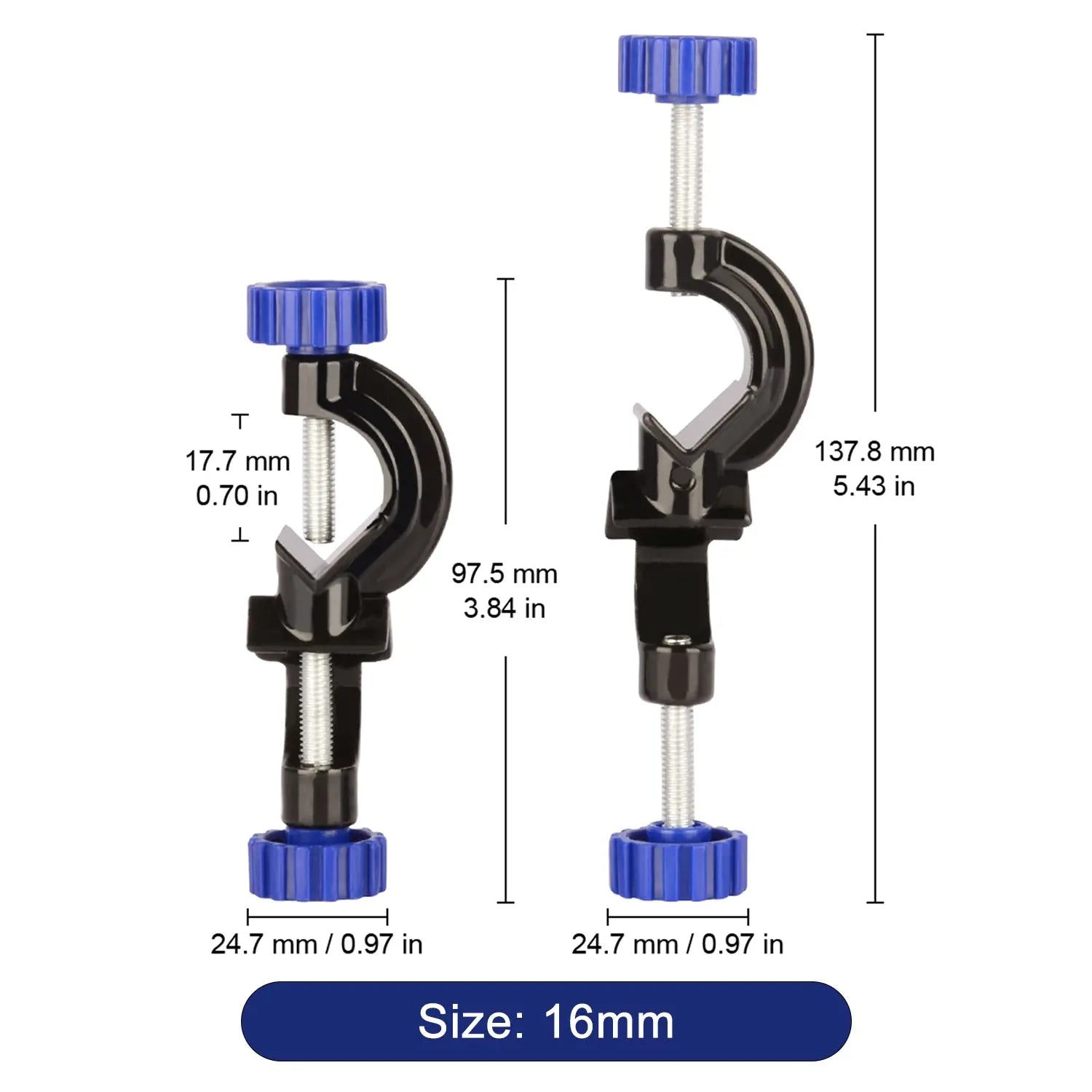 Adjustable Bosshead Clamp Holder, 2 Packs Labasics