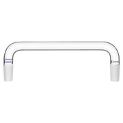Borosilicate glass long tube distillation adapter, 75° angled interface, 24/40 inner joints, reusable and durable for laboratory distillation