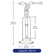 Drechsel Gas Washing Bottle Labasics