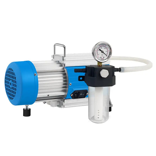 Front view of diaphragm vacuum pump with corrosion-resistant design