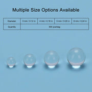 Solid Round Glass Beads for Heating and Boiling Prevention, 500 pack, Diameter 3-6 mm Labasics shop