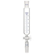 Labasics 100 mL graduated addition funnel with PTFE stopcock and 24/40 joints