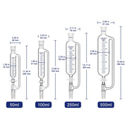 Graduated Pressure Equalizing Addition Funnel, 50-500 mL Labasics