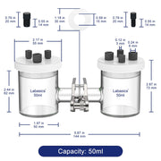 H-Type Electrolytic Cells, 50-100 mL Labasics shop