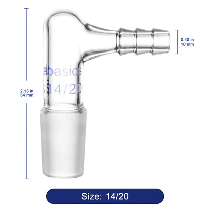 Inlet Adapter with Hose, 90 Degree Vacuum/Gas Bent Labasics