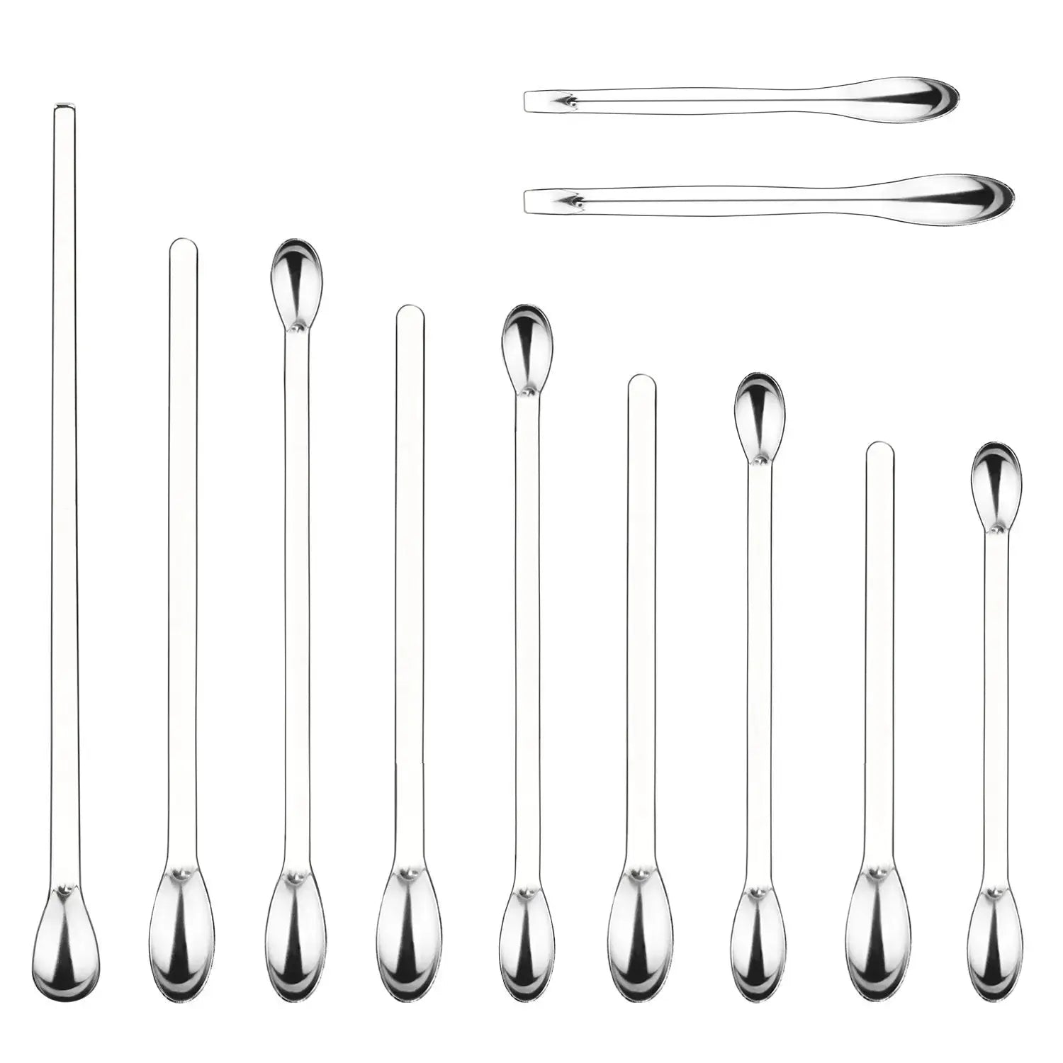 Labasics 11-Pack Micro Spoon Set, Stainless Steel, Dual-Ended ...