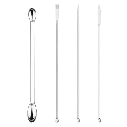 4 Pcs Lab Micro Spoon and Spatula Set Labasics