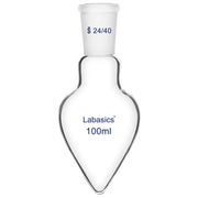 Labasics 100 ml pear-shaped flask with single neck and 24/40 joint
