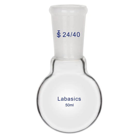 Glass Round Bottom Flask with 24/40 Standard Taper Outer Joint Labasics