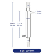 Glass Liebig Condenser, 24/40 Joint Jacket Length Labasics