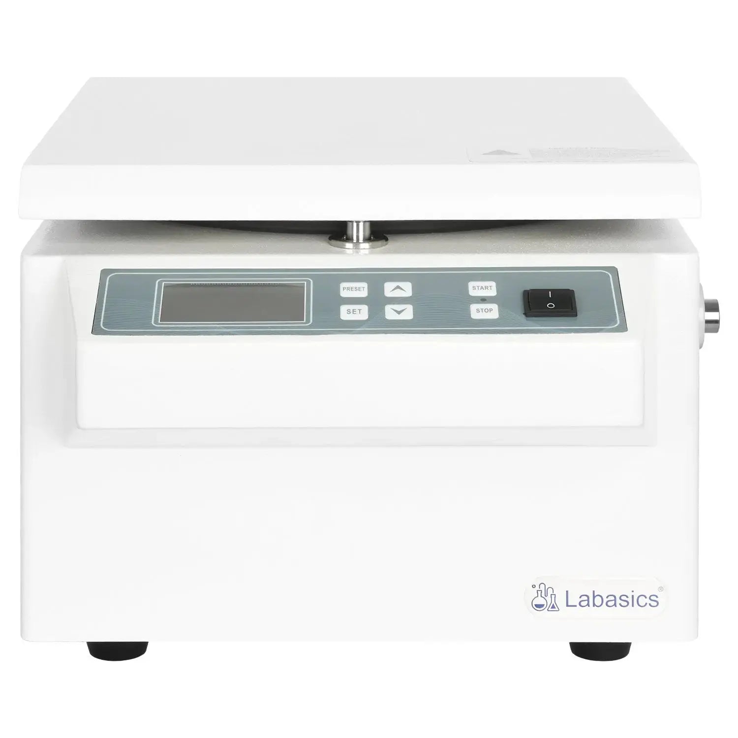 Laboratory centrifuge with adjustable speed, time, and rotor number, 5000 RPM, 4400×g