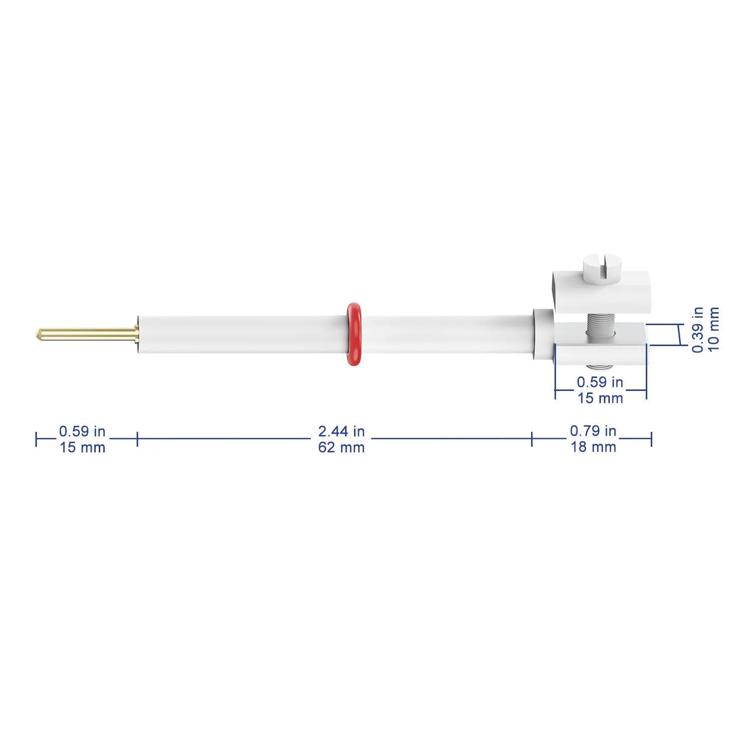 Platinum Electrode Holder, 10x10 mm Platinum Sheet Labasics