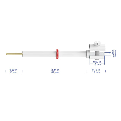 Platinum Electrode Holder, 10x10 mm Platinum Sheet Labasics