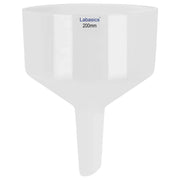 Büchner filter funnel, 200 mm OD, porcelain material, glazed finish, perforated plate for efficient lab vacuum filtration